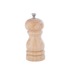 4.5" Natural Rubber Wood Pepper Mill