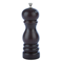 6" Brown Rubber Wood Salt Mill