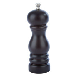 6" Brown Rubber Wood Peppermill