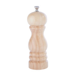 6" Natural Rubber Wood Pepper Mill