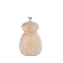 4Inch Natural Rubber Wood Pepper Mill