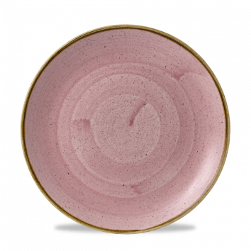 Churchill Super Vit Stonecast Petal Pink Evolve Coupe Plate 10 5/8Inch