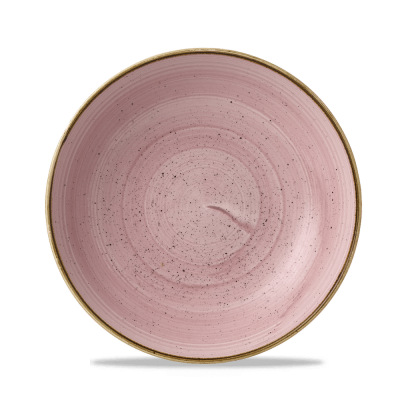 Churchill Stonecast Petal Pink Evolve Coupe Bowl 9.75Inch