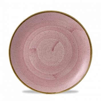 Churchill Super Vit Stonecast Petal Pink Evolve Coupe Plate 9"