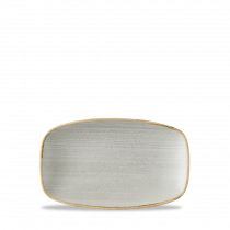 Churchill Super Vit Stonecast Raw Grey Oblong Chefs Plate 7 4/5 X  4 3/4Inch