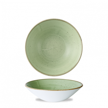 Churchill Super Vit Stonecast Sage Green Evolve Deep Coupe Bowl 7 1/2Inch