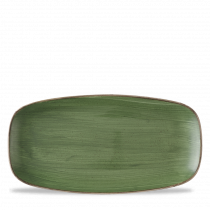 Churchill Super Vit Stonecast Sorrel Green Chefs Oblong Plate 11 3/4X6Inch