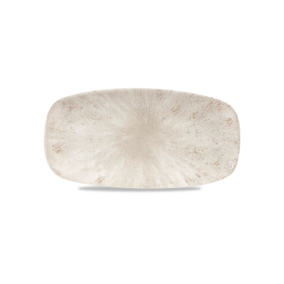 Churchill Raku Agate Grey Chefs Oblong Plate 13 7/8X7 3/8Inch