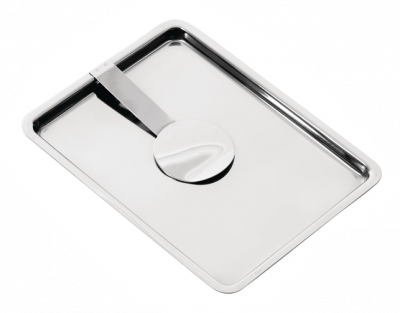 Olympia Curved Stainless Steel Tip Tray With Bill Clip