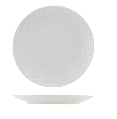 Incise Porcelain Solara Coupe Plate 23cm