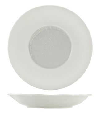 Incise Porcelain Lustre Deep Winged Plate 30cm