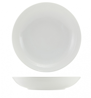 Incise Porcelain Solara Coupe Bowl 23cm