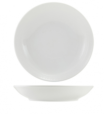 Incise Porcelain Solara Coupe Bowl 25.5cm