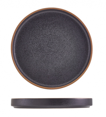 Kava Black Stoneware Presentation Plate 20cm