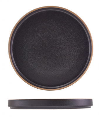 Kava Black Stoneware Presentation Plate 25cm