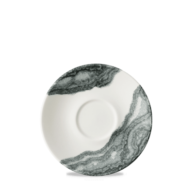 Churchill Super Vit Tide Black Cappuccino Saucer 6.25"