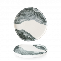 Churchill Super Vit Tide Black Organic Walled Plate 8 1/4Inch
