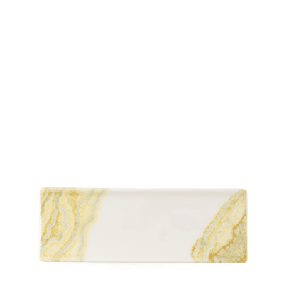 Churchill Super Vit Tide Gold Tasting Tray Plate 25X9cm