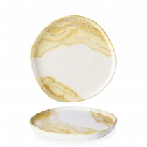 Churchill Super Vit Tide Gold Organic Walled Plate 10 1/2"