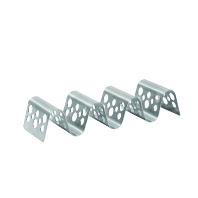 Taco Taxi Stainless Steel Circle Pattern Holds 3-4 Tacos