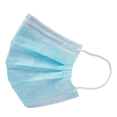 Face Mask Blue 3ply Non Woven x50