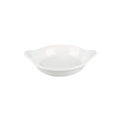 Churchill White Cookware Small Round Eared Dish 6InchX7Inch