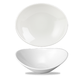 Churchill White Orbit Oval Pasta Bowl 21oz
