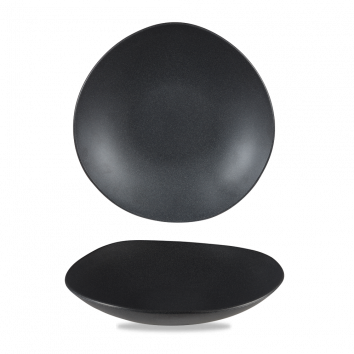 Churchill Plastic Trace Granite Black Melamine Bowl 12.5Inch
