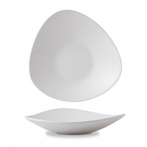 Churchill Plastic  White Lotus Melamine Dish  14"