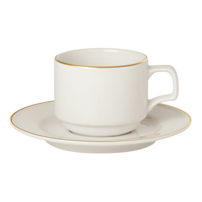 Academy Event Gold Band Saucer To Fit Stacking Cup (A322107)