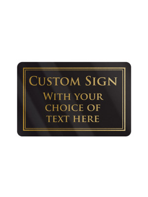 Custom Print Traditional Bar Notice - Landscape 170x110mm