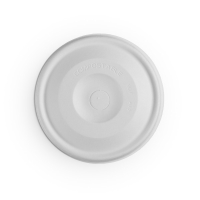 Nourish Cold Cup Flat Lid with Straw Slot Moulded Fibre 89-Series x1000
