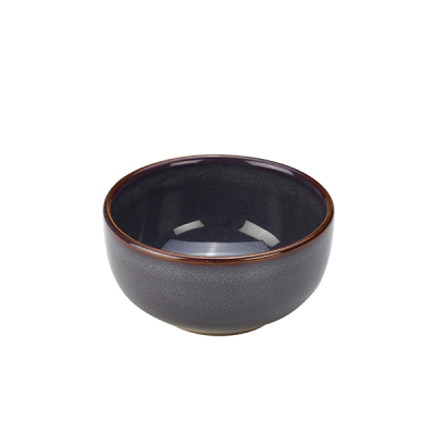 Rustic Stoneware Blue Round Bowl 11.5cm
