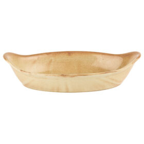 Rustico Flame Oval Eared Dish 22cm/8Inch