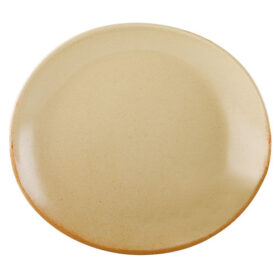 Rustico Flame Bistro Oval Plate 21x19cm/8.25"x7.25"