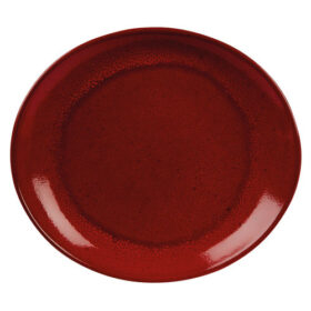 Rustico Lava Bistro Oval Plate 29.5x26cm/11.5Inchx10.25Inch