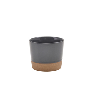 Kava Dark Grey Stoneware Chip Cup 9 x 7.4cm