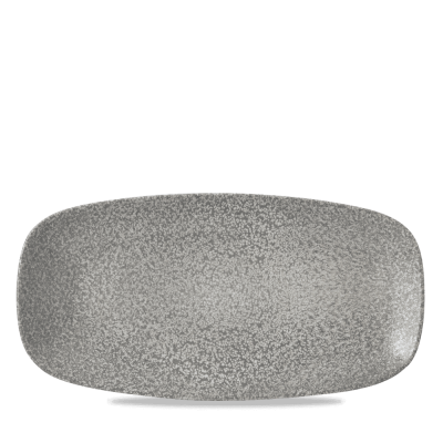 Dudson Evo Origins Grey  Chefs Oblong Plate 11 3/4X6"