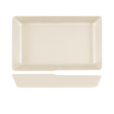 White Copenhagen Melamine GN 1/1 Deep Dish 53 x 32.5 x 8cm