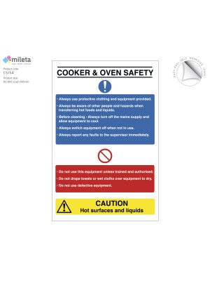 Cooker & Oven Safety Notice
