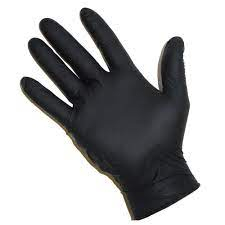 Gloves Black Blend Nitrile/Vinyl Large x100
