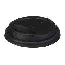 Sip Lid CPLA Black 8oz x1000