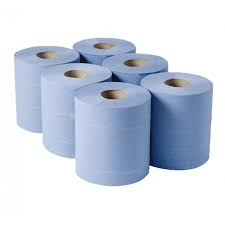 Economy Centrefeed Blue Roll 2ply 80mx168mm x6