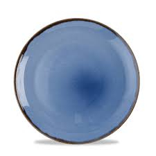 Dudson Harvest Indigo  Coupe Plate 8.67"