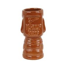 Ceramic Molokai Tiki Mug  Brown 360ml