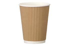 Coffee Cup Rippled Kraft (PE Lined) 8oz x500