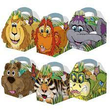 Meal Box Jungle Themed Mixed Designs 152x143x100/94x102mm x250