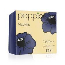 Napkin Navy Blue 33cm/2ply 8 Fold x2000