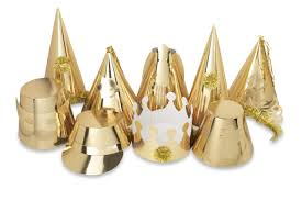 Premiere Gold Adult Party Hats x50