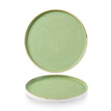 Stonecast Sage Green Walled Plate 8.25"